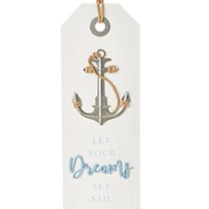 NWT Let Your Dreams Set Sail-Wall Decor